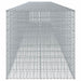 Coș gabion cu capac, 950x100x100 cm, fier galvanizat - WALTI WALTI