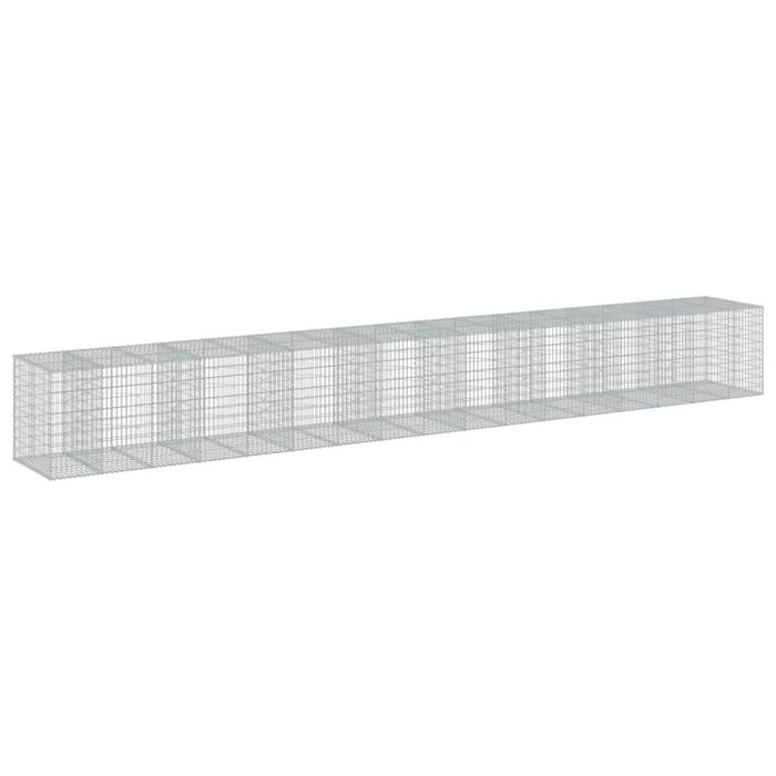 Coș gabion cu capac, 950x100x100 cm, fier galvanizat - WALTI WALTI