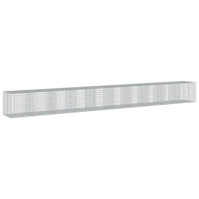 Coș gabion cu capac, 1000x100x100 cm, fier galvanizat - WALTI WALTI