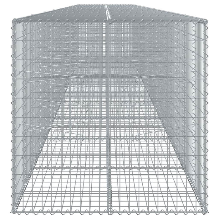 Coș gabion cu capac, 1000x100x100 cm, fier galvanizat - WALTI WALTI