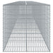 Coș gabion cu capac, 1000x100x100 cm, fier galvanizat - WALTI WALTI
