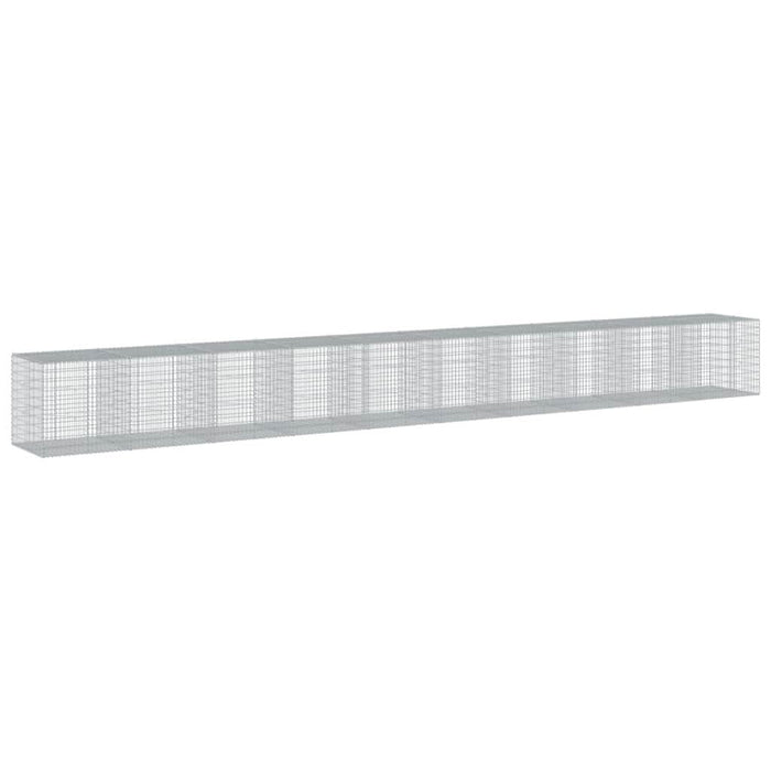 Coș gabion cu capac, 1000x100x100 cm, fier galvanizat - WALTI WALTI