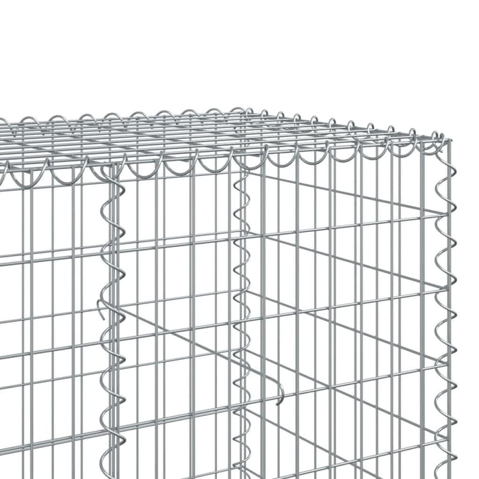Coș gabion cu capac, 1000x100x100 cm, fier galvanizat - WALTI WALTI