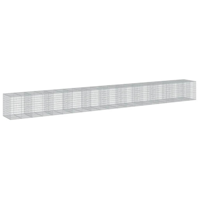 Coș gabion cu capac, 1050x100x100 cm, fier galvanizat - WALTI WALTI