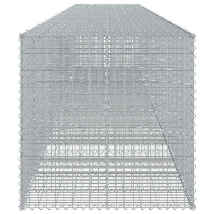 Coș gabion cu capac, 1050x100x100 cm, fier galvanizat - WALTI WALTI