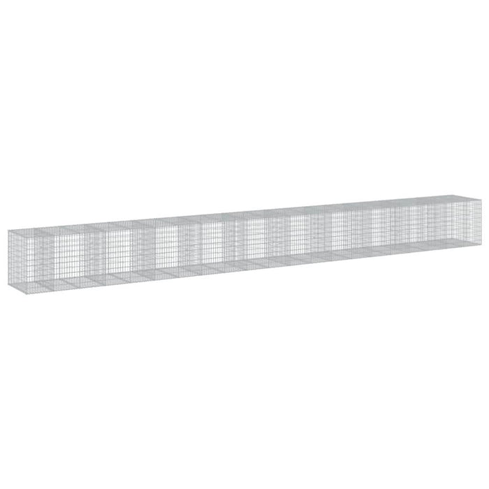 Coș gabion cu capac, 1050x100x100 cm, fier galvanizat - WALTI WALTI