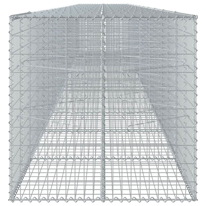 Coș gabion cu capac, 1100x100x100 cm, fier galvanizat - WALTI WALTI