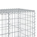 Coș gabion cu capac, 1100x100x100 cm, fier galvanizat - WALTI WALTI