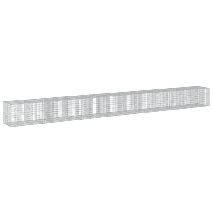 Coș gabion cu capac, 1150x100x100 cm, fier galvanizat - WALTI WALTI