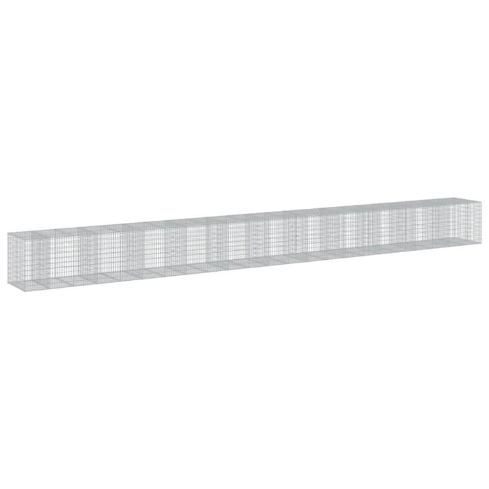 Coș gabion cu capac, 1150x100x100 cm, fier galvanizat - WALTI WALTI