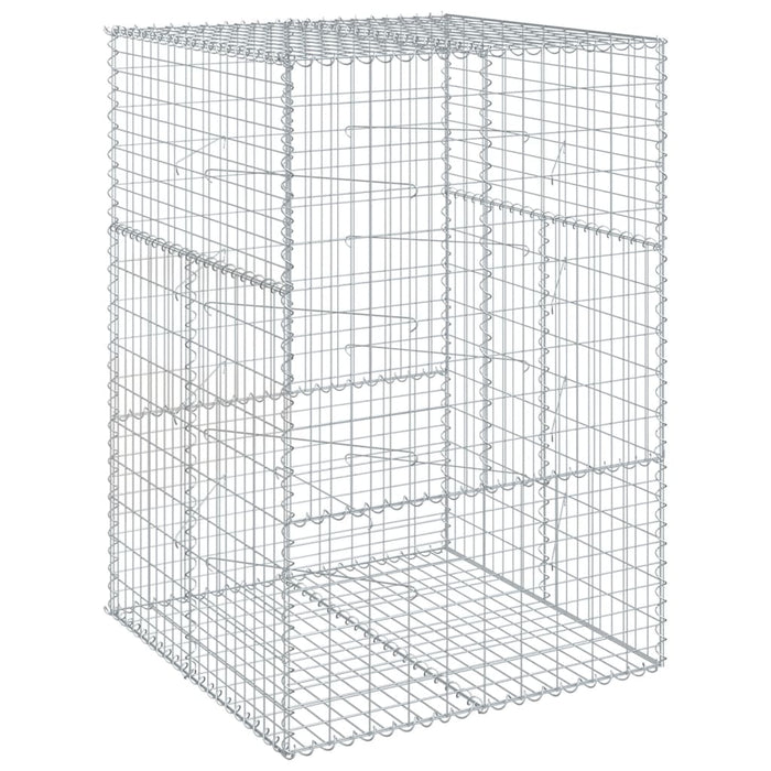 Coș gabion cu capac, 100x100x150 cm, fier galvanizat - WALTI WALTI