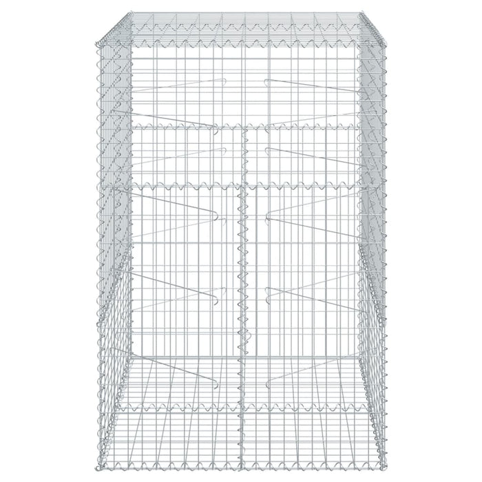 Coș gabion cu capac, 100x100x150 cm, fier galvanizat - WALTI WALTI