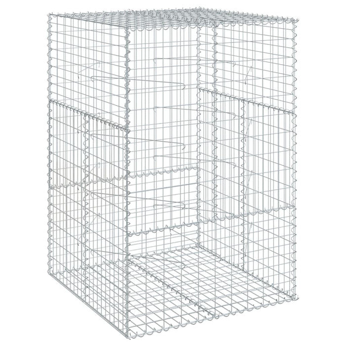 Coș gabion cu capac, 100x100x150 cm, fier galvanizat - WALTI WALTI