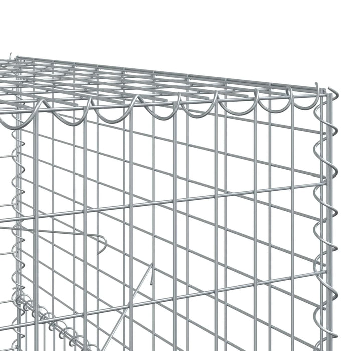 Coș gabion cu capac, 100x100x150 cm, fier galvanizat - WALTI WALTI