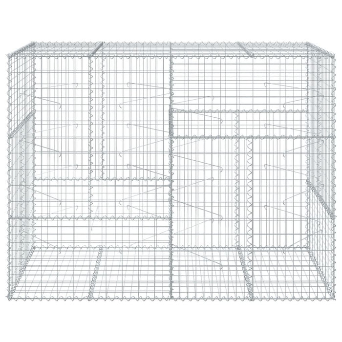 Coș gabion cu capac, 200x100x150 cm, fier galvanizat - WALTI WALTI