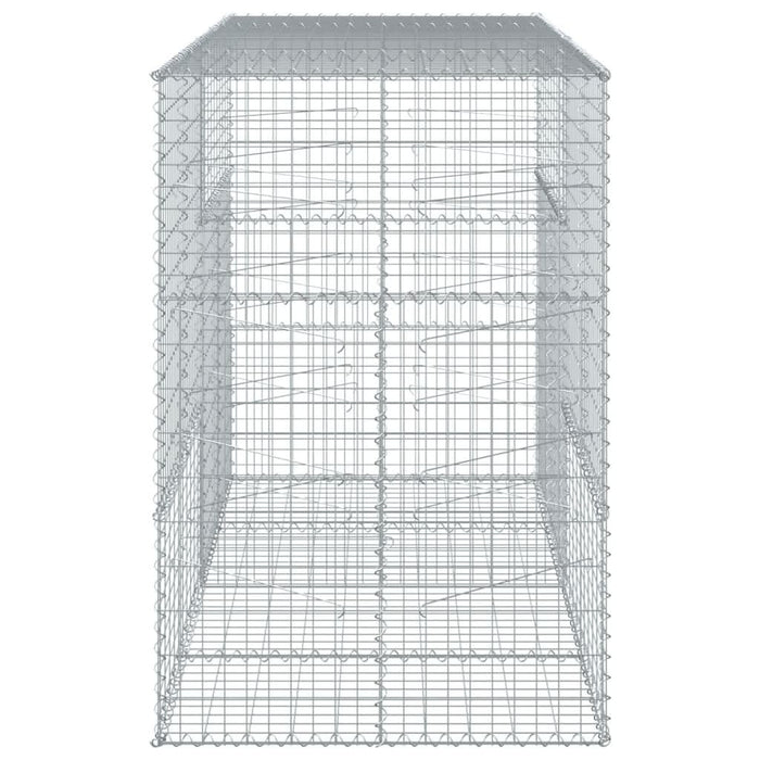 Coș gabion cu capac, 200x100x150 cm, fier galvanizat - WALTI WALTI