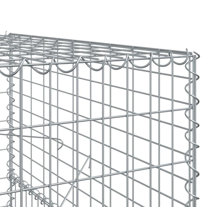 Coș gabion cu capac, 200x100x150 cm, fier galvanizat - WALTI WALTI