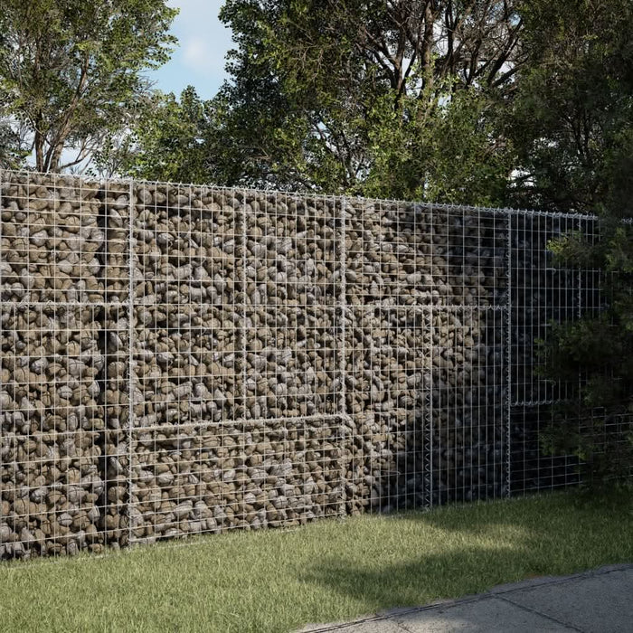 Coș gabion cu capac, 200x100x150 cm, fier galvanizat - WALTI WALTI