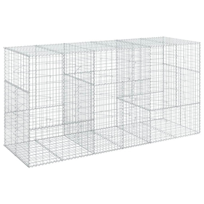 Coș gabion cu capac, 300x100x150 cm, fier galvanizat - WALTI WALTI