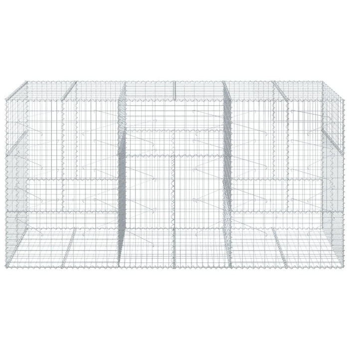 Coș gabion cu capac, 300x100x150 cm, fier galvanizat - WALTI WALTI