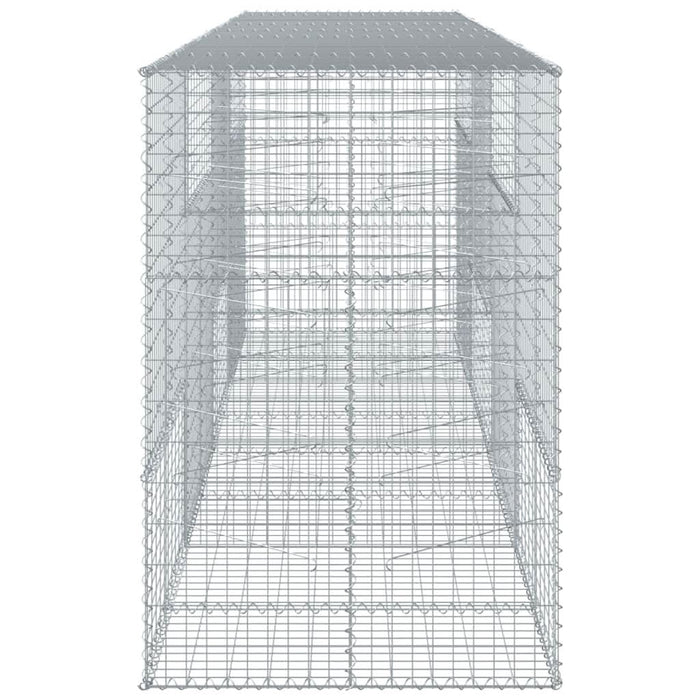 Coș gabion cu capac, 400x100x150 cm, fier galvanizat - WALTI WALTI