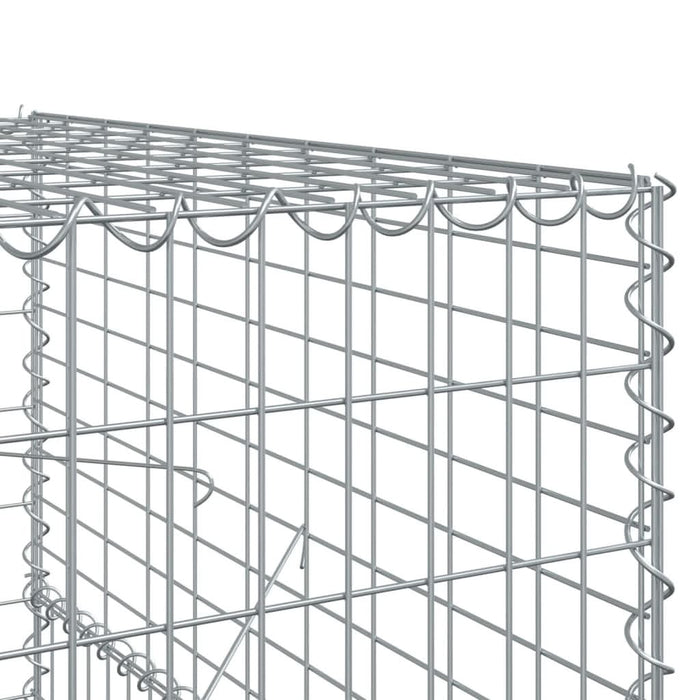 Coș gabion cu capac, 400x100x150 cm, fier galvanizat - WALTI WALTI