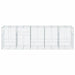 Coș gabion cu capac, 500x100x150 cm, fier galvanizat - WALTI WALTI