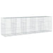 Coș gabion cu capac, 500x100x150 cm, fier galvanizat - WALTI WALTI