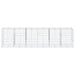 Coș gabion cu capac, 600x100x150 cm, fier galvanizat - WALTI WALTI
