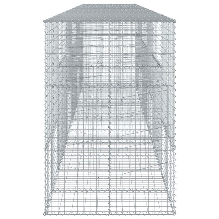 Coș gabion cu capac, 600x100x150 cm, fier galvanizat - WALTI WALTI