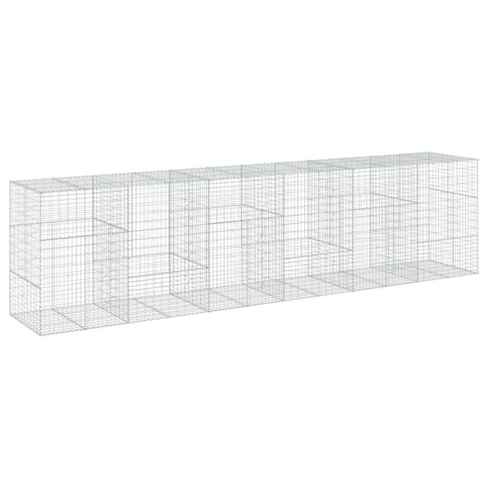 Coș gabion cu capac, 600x100x150 cm, fier galvanizat - WALTI WALTI