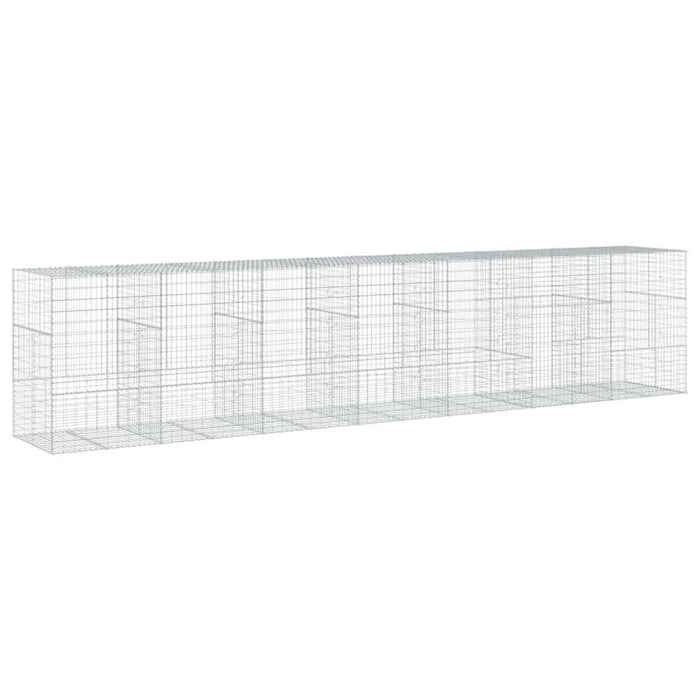 Coș gabion cu capac, 700x100x150 cm, fier galvanizat - WALTI WALTI