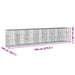 Coș gabion cu capac, 700x100x150 cm, fier galvanizat - WALTI WALTI