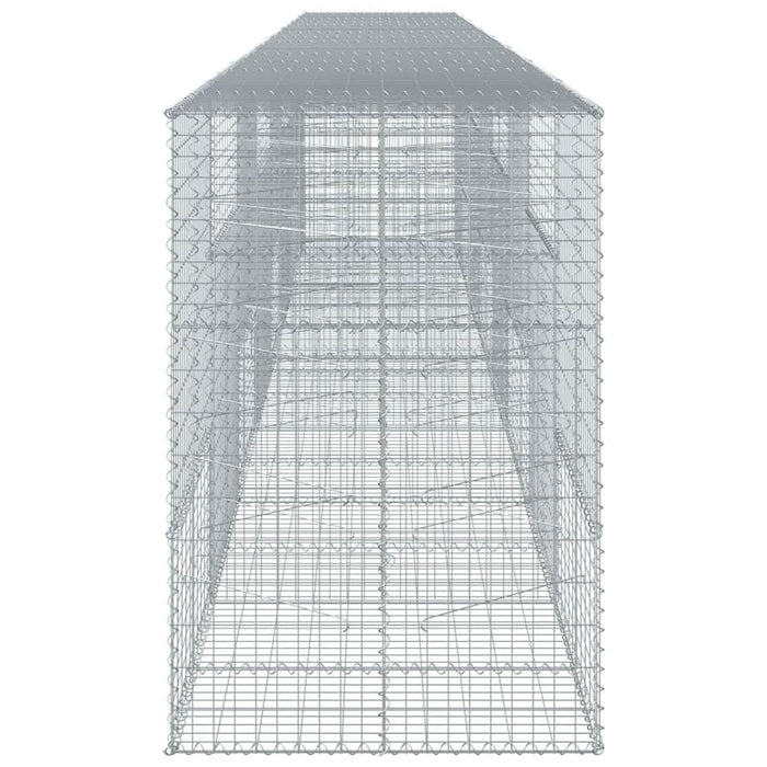 Coș gabion cu capac, 800x100x150 cm, fier galvanizat - WALTI WALTI
