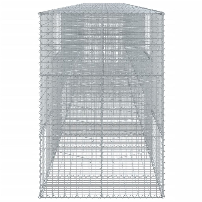 Coș gabion cu capac, 900x100x150 cm, fier galvanizat - WALTI WALTI