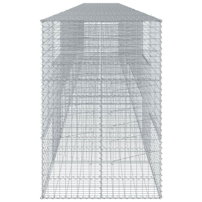 Coș gabion cu capac, 1100x100x150 cm, fier galvanizat - WALTI WALTI