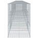Coș gabion cu capac, 1100x100x150 cm, fier galvanizat - WALTI WALTI