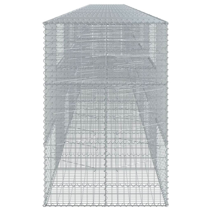 Coș gabion cu capac, 1200x100x150 cm, fier galvanizat - WALTI WALTI