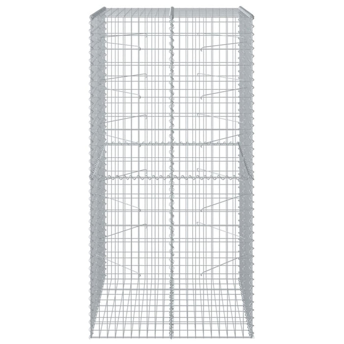 Coș gabion cu capac, 100x100x200 cm, fier galvanizat - WALTI WALTI