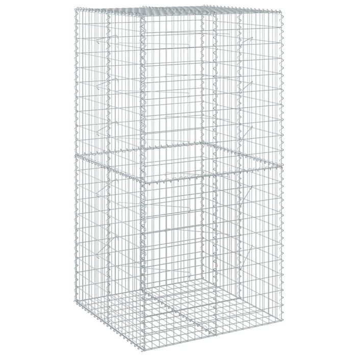 Coș gabion cu capac, 100x100x200 cm, fier galvanizat - WALTI WALTI