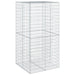 Coș gabion cu capac, 100x100x200 cm, fier galvanizat - WALTI WALTI