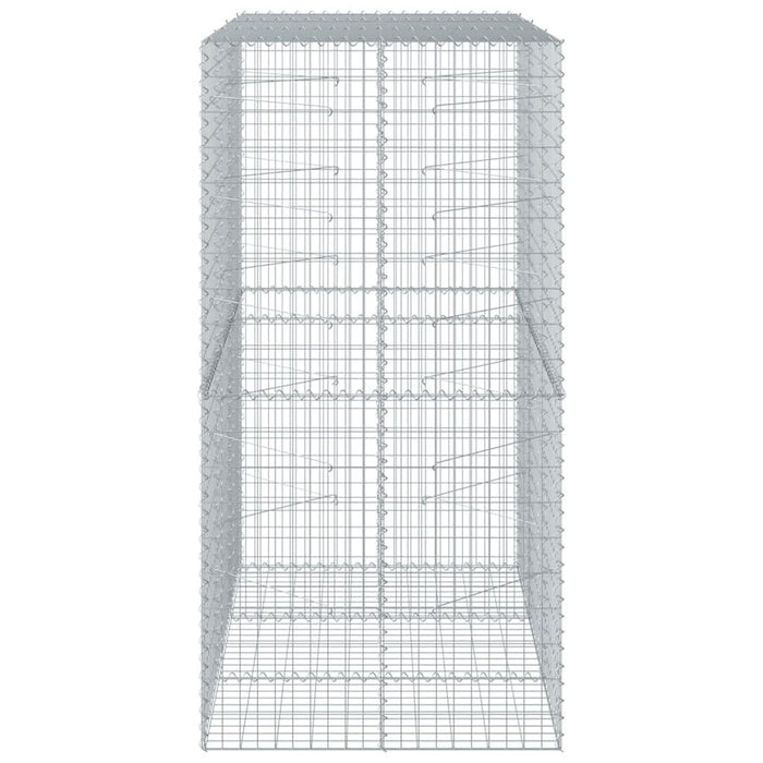 Coș gabion cu capac, 150x100x200 cm, fier galvanizat - WALTI WALTI