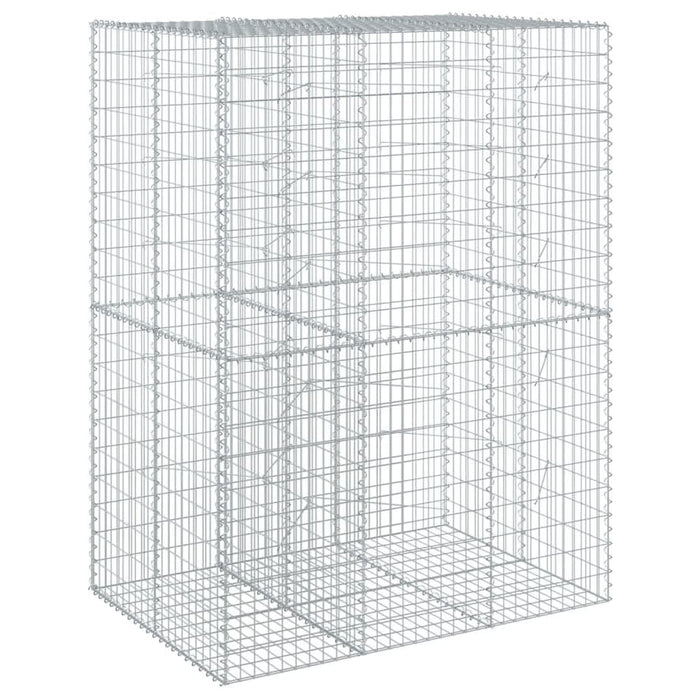 Coș gabion cu capac, 150x100x200 cm, fier galvanizat - WALTI WALTI