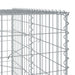 Coș gabion cu capac, 150x100x200 cm, fier galvanizat - WALTI WALTI