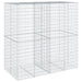 Coș gabion cu capac, 200x100x200 cm, fier galvanizat - WALTI WALTI