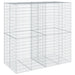 Coș gabion cu capac, 200x100x200 cm, fier galvanizat - WALTI WALTI