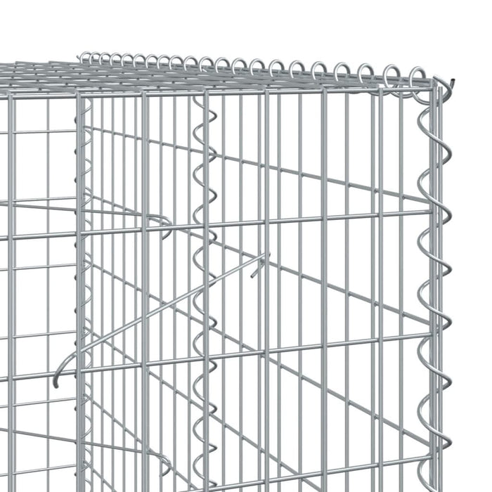 Coș gabion cu capac, 200x100x200 cm, fier galvanizat - WALTI WALTI