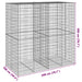 Coș gabion cu capac, 200x100x200 cm, fier galvanizat - WALTI WALTI