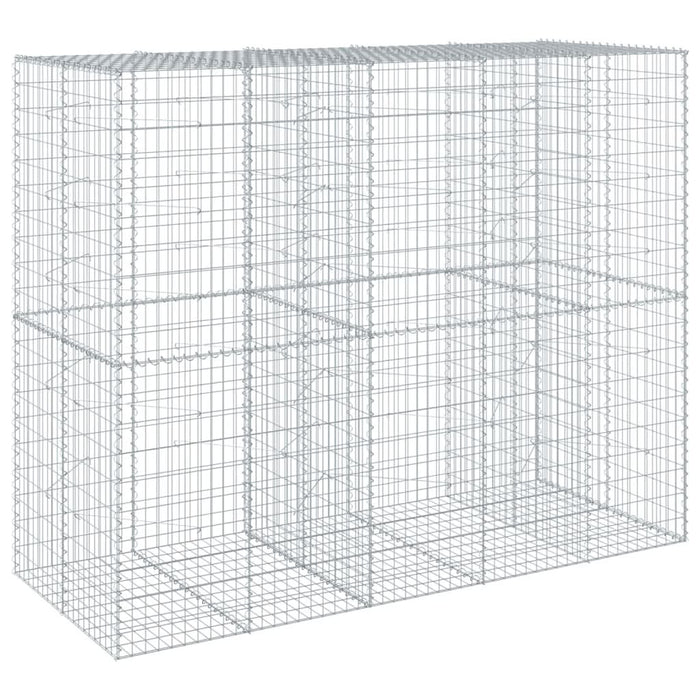 Coș gabion cu capac, 250x100x200 cm, fier galvanizat - WALTI WALTI