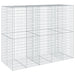 Coș gabion cu capac, 250x100x200 cm, fier galvanizat - WALTI WALTI